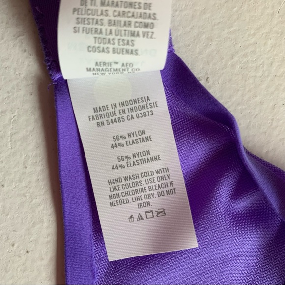 Smoothez by Aerie Size 34B Purple Unlined Sheer Mesh Underwire Bra NWT - Picture 13 of 13